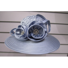 Sombreros Fancy Couture cubiertos de tela para mujer